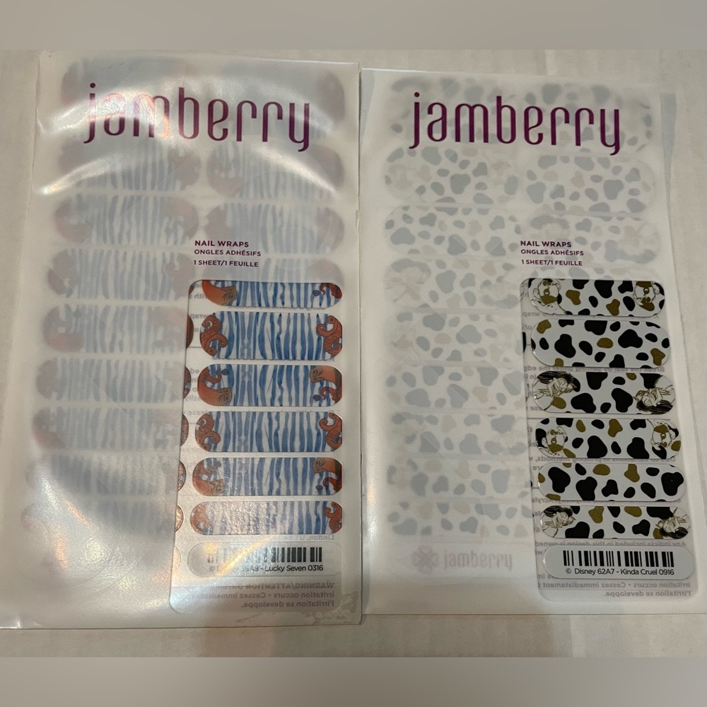 JAMBERRY NAIL WRAP Full Sheet Pair - Disney